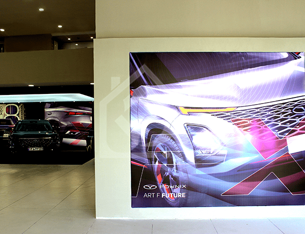 دکور نمایشگاه اتومبیل شیراز